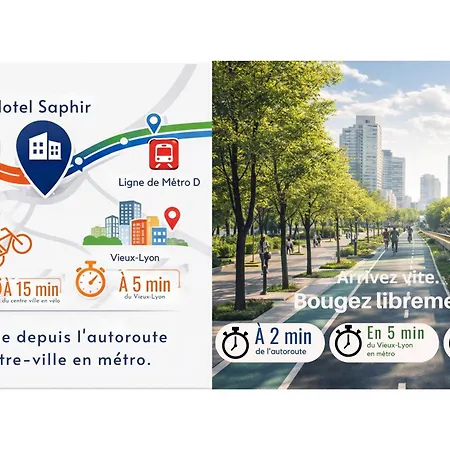 מלון Ibis Styles Lyon Gorge De Loup Saphir